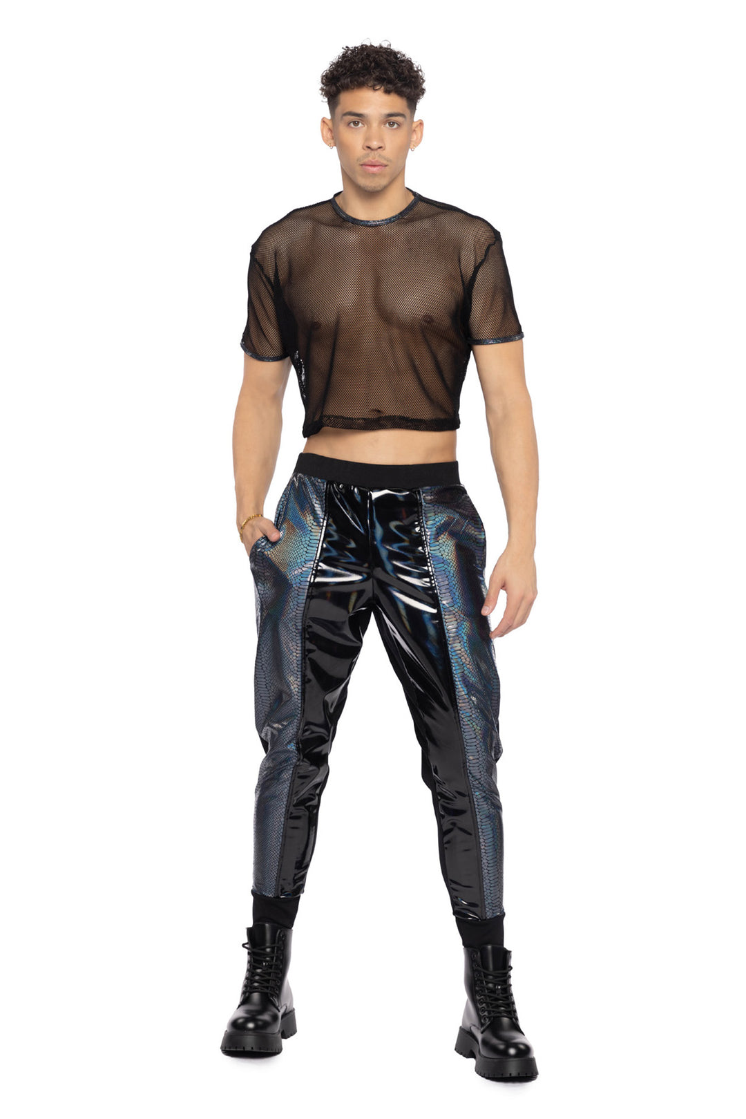 JR153 - Python & PVC Unisex Jogger***25% OFF