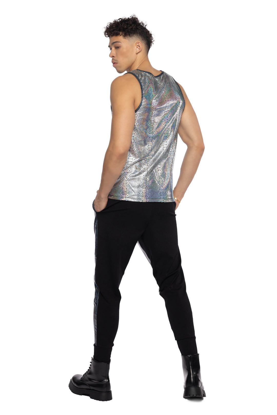 JR153 - Python & PVC Unisex Jogger***25% OFF